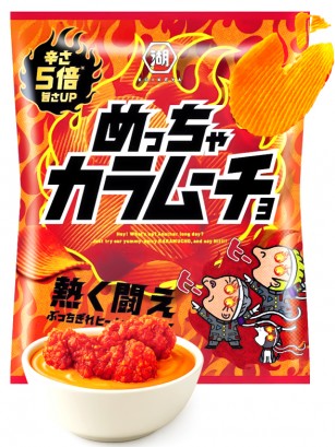 Patatas Onduladas Kara Mucho Koikeya Pollo 5 x Picantes 52g.